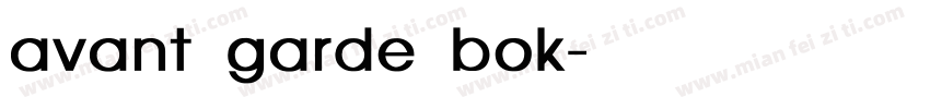 avant garde bok字体转换